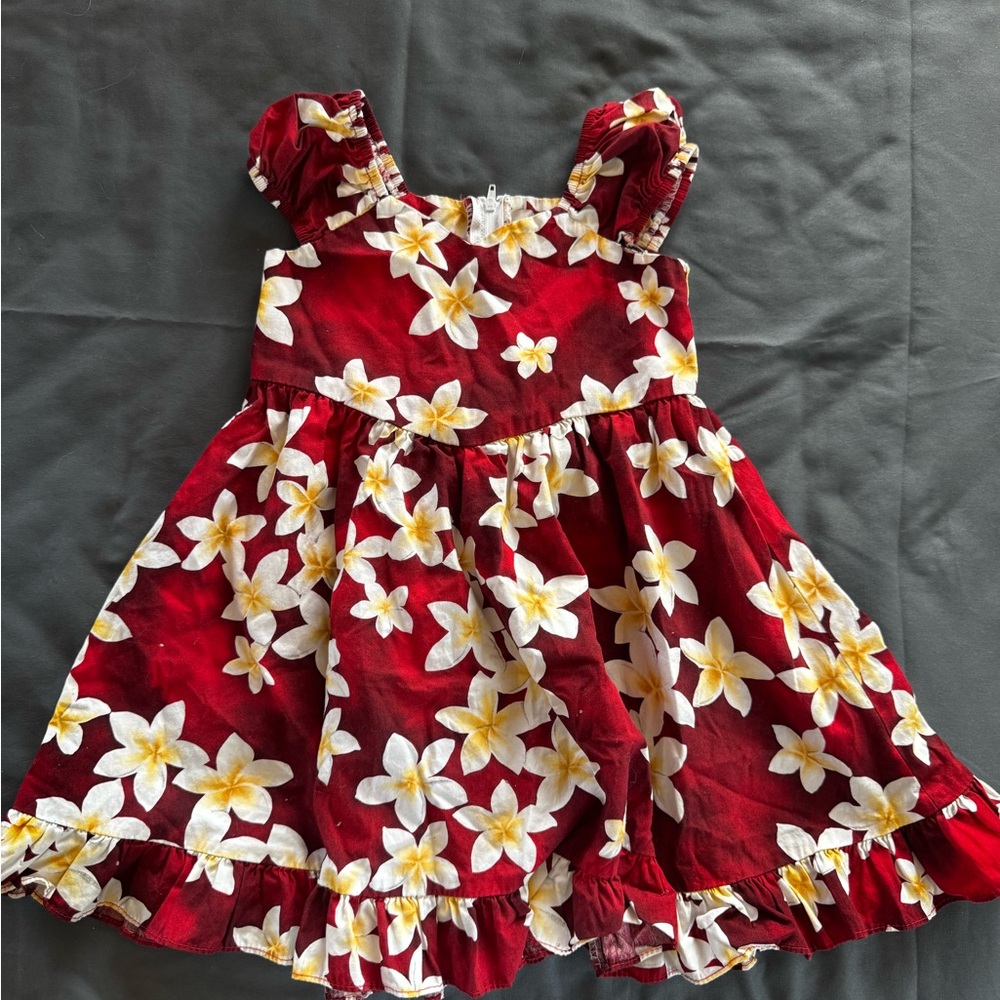 Royal Creations Red Floral Dress